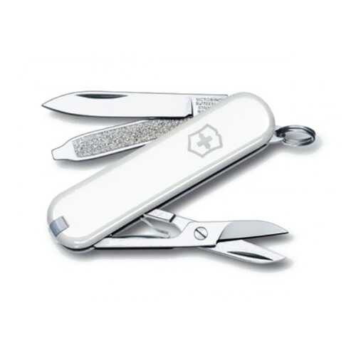 Мультитул-брелок Victorinox Classic 0.6223.7 58 мм белый, 7 функций