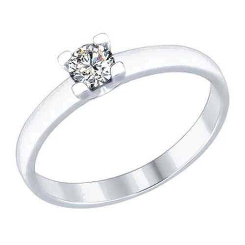 Кольцо женское SOKOLOV из серебра со Swarovski Zirconia 89010060 р.19.5