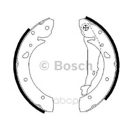 Комплект тормозных колодок Bosch 0986487572
