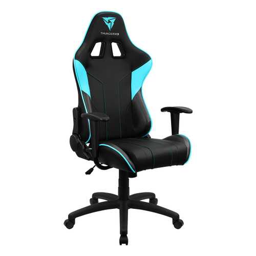 Игровое кресло ThunderX3 EC3 AIR TX3-EC3BC, черный/голубой