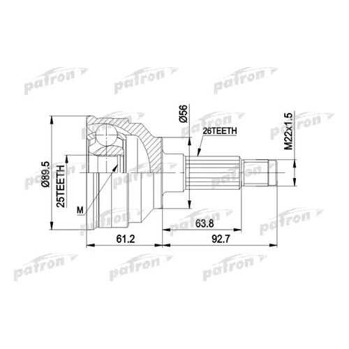 Шрус PATRON PCV1059