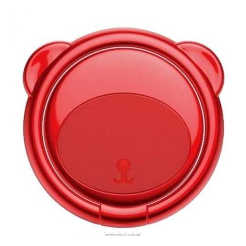 Кольцо-держатель для смартфона Baseus Bear Red