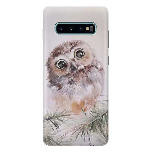Чехол RE:PA для Samsung Galaxy S10+ с принтом Совенок