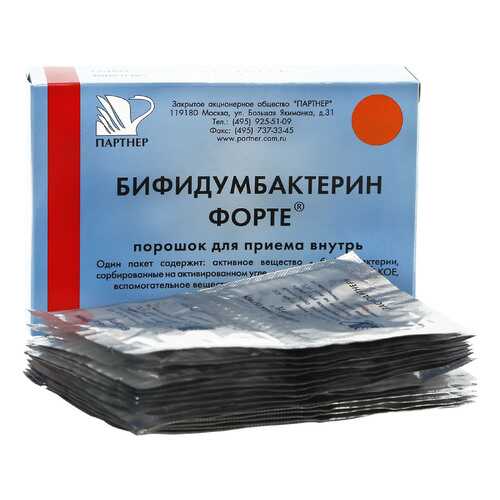 Бифидумбактерин порошок 500 млн КОЕ 0,85 г 5 доз 30 шт. Партнер
