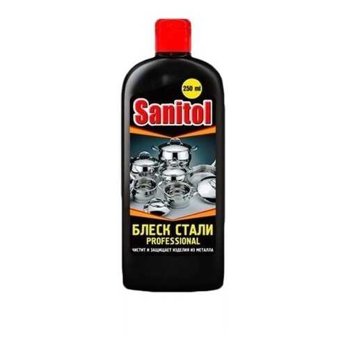 Блеск стали Sanitol для чистки металла