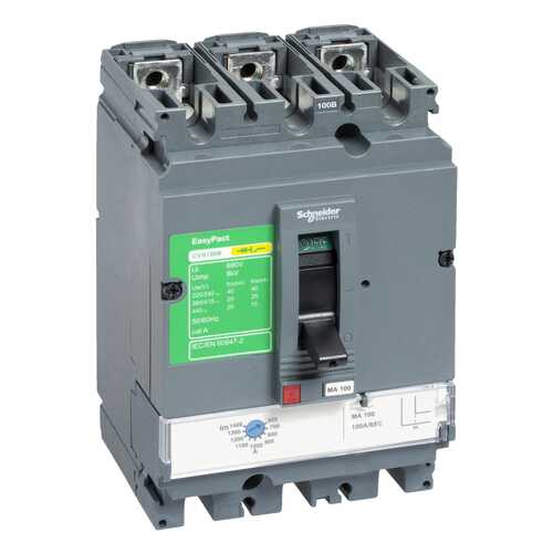 Выключатель автоматический EasyPact CVS TM160D, 3 полюса, 160 А, 25 кА