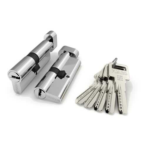 Цилиндровый механизм с вертушкой R602/80 mm /35+10+35/ CP, цвет: хром, 5 ключей