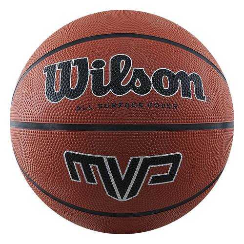 Мяч баскетбольный Wilson MVP WTB1419, 7, коричневый, любительский, клееный