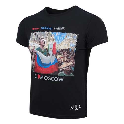 Футболка ПФК ЦСКА Москва...Никольская...Футбол..., черная, M