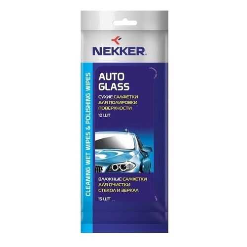 Салфетки влажные для очистки стекол и зеркал Nekker двухкомпан VSK-00061094