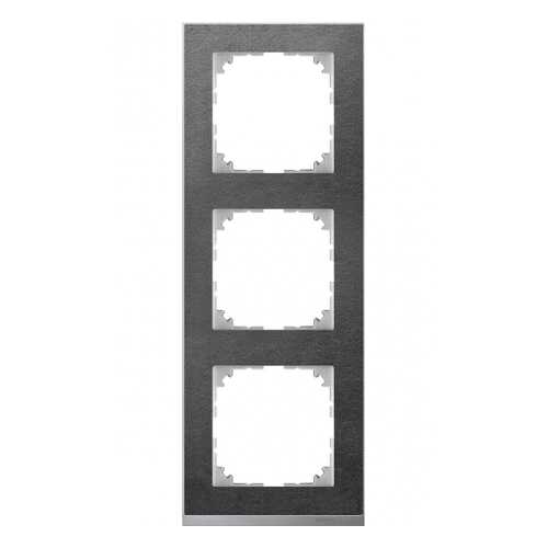 Рамка Schneider Electric Merten SM M-Pure Decor 3-ая Сланец/Алюминий