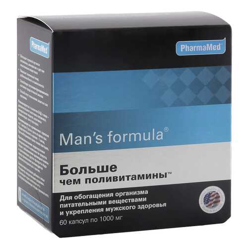 Man's formula PharmaMed больше чем поливитамины 1 г 60 капсул