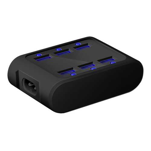 Сетевое зарядное устройство iconBIT FTB SIX FT-0006C 6 USB 4,2A Black