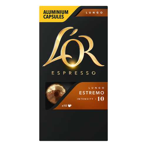 Кофе в алюминиевых капсулах L'OR Espresso Lungo Estremo 10 шт