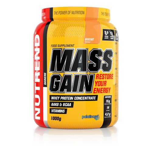 Гейнер NUTREND Mass Gain (1.0 кг) бисквит