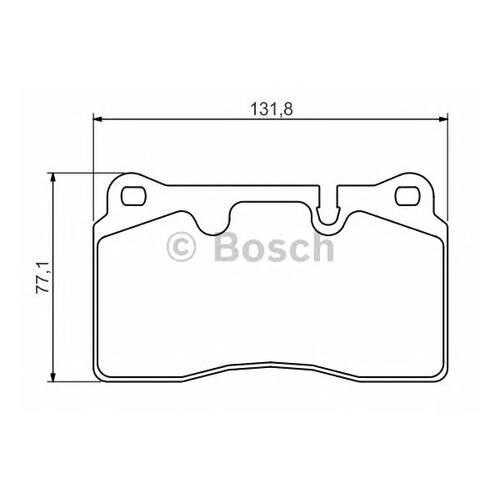 Комплект тормозных колодок Bosch 0986494351