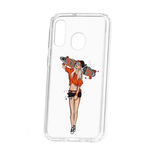 Чехол Kruche Samsung Galaxy A40 2019 Print Лонгборд