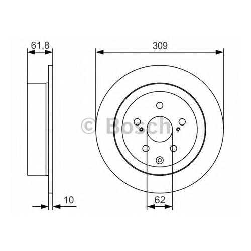 Тормозной диск Bosch 0986479T04
