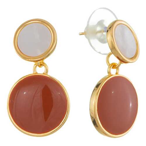 Серьги Corona Style B006E04961 золотисто-бордовые
