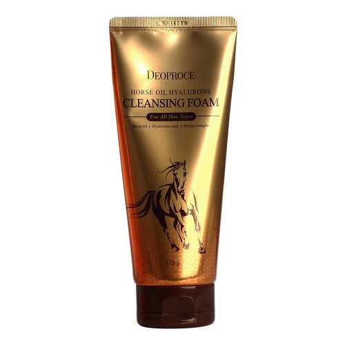 Пенка для умывания Deoproce Horse Oil Hyalurone Cleansing Foam 170 г