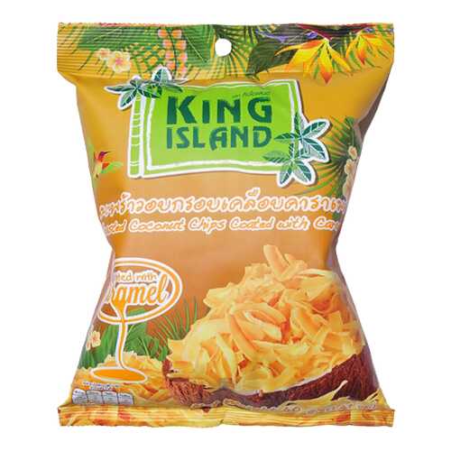 Кокосовые чипсы King Island с карамелью 40 г
