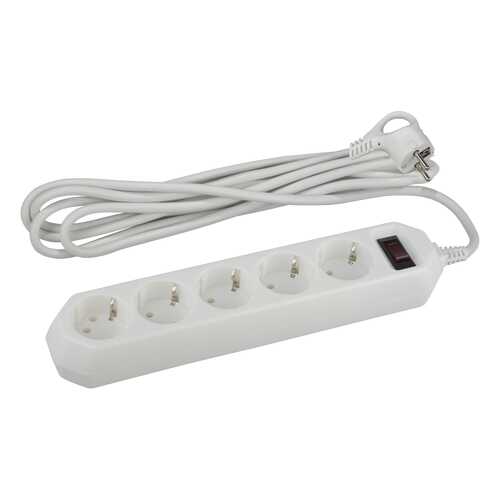 Сетевой фильтр ЭРА USF-5es-1.5m, 5 розеток, 1,5 м, White