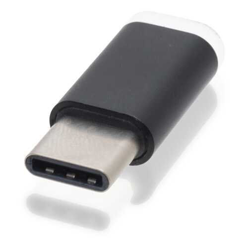 Адаптер Brosco Micro-USB - Type-C, черный