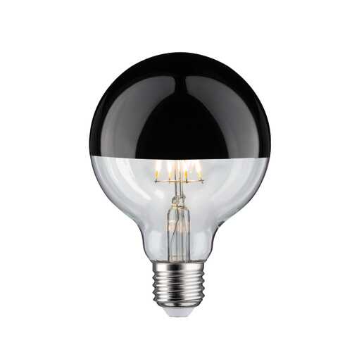 Лампа шар LED G95 Kopfsp 520lm E27 6W sw chr dim 28677