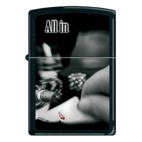 Зажигалка Zippo All In All Black Matte