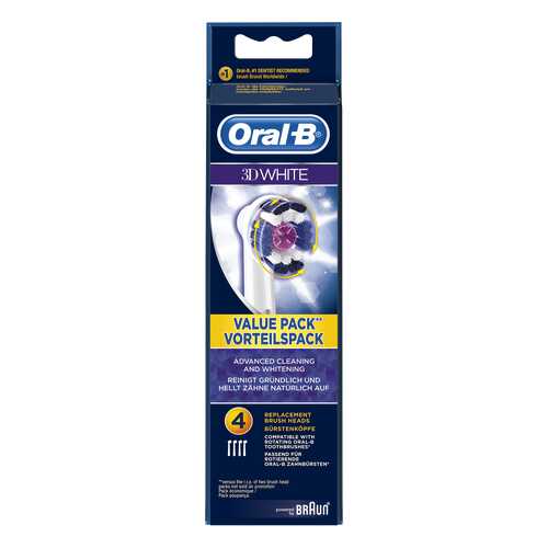 Насадка для зубной щетки Braun Oral-B EB18 3D White 3+1шт