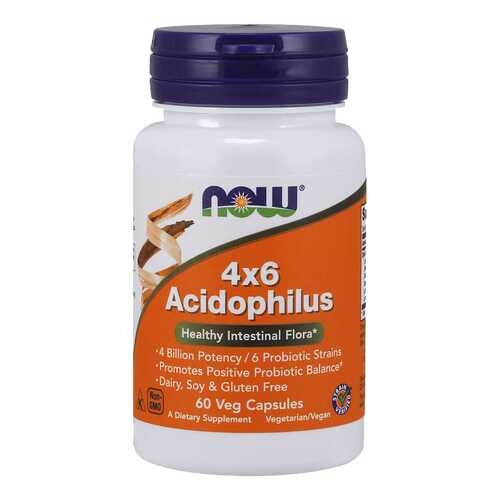 Для пищеварения NOW Acidophilus 4x6 60 капсул