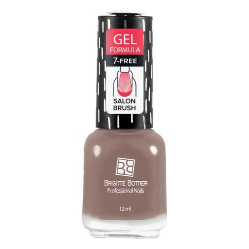 Лак с гелевым эффектом Brigitte Bottier Gel Formula тон 52 шоколадный беж, 12 мл