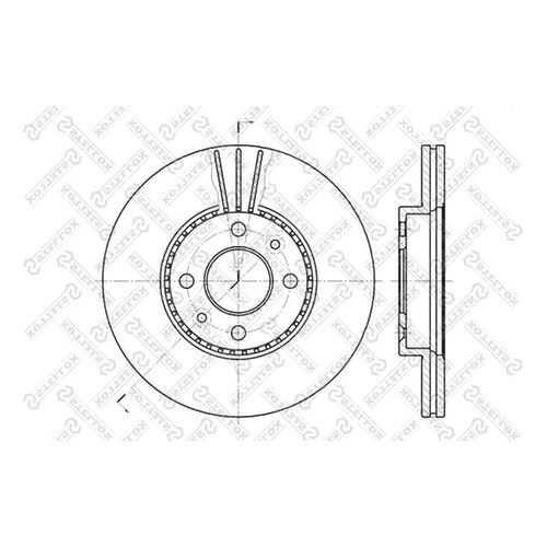 Тормозной диск Stellox 6020-3911V-SX