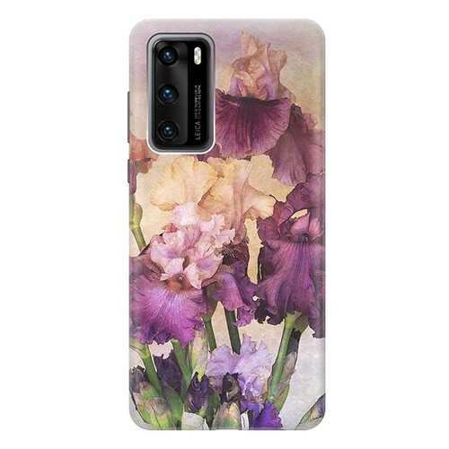 Чехол RE:PA для Huawei P40 с принтом Фиолетовые цветы