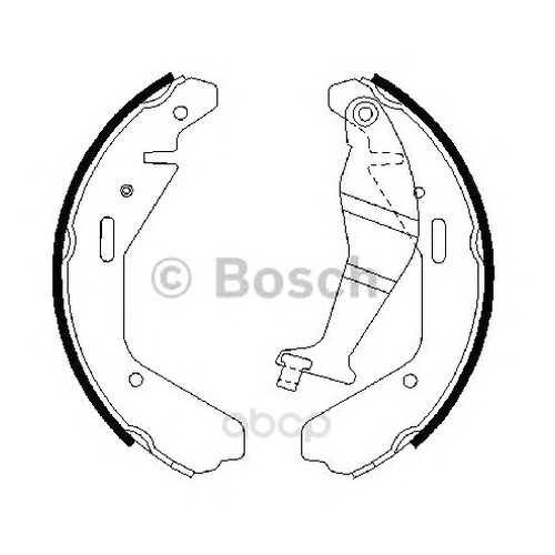 Колодки тормозные барабанные комплект Bosch 0986487707