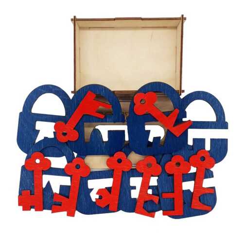 TAU TOY Головоломка Замочки и ключики, набор 4, 16 деталей 6201252