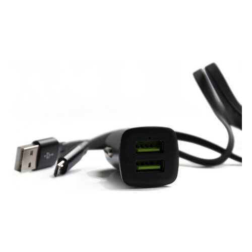АЗУ Akai CH-6D08B универсальное 2USB 2.4A черный + кабель micro USB