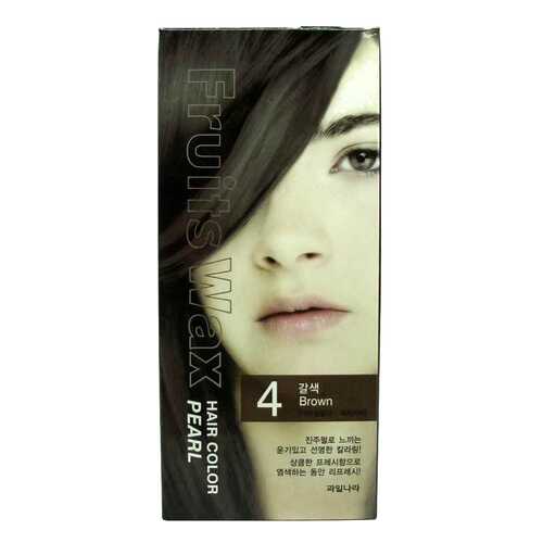 Краска для волос Welcos Fruits Wax Pearl Hair Color 04 Brown 60 мл