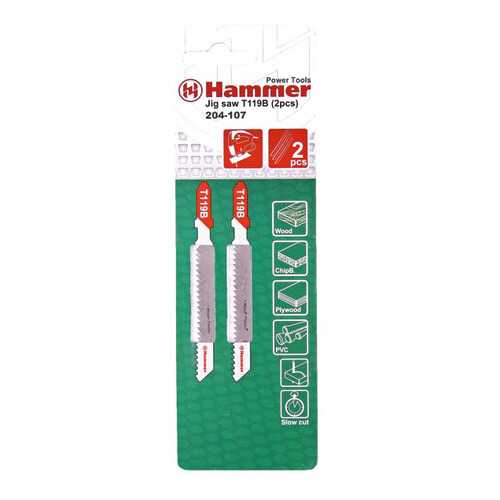 Пилка по дереву для лобзика Hammer 30567
