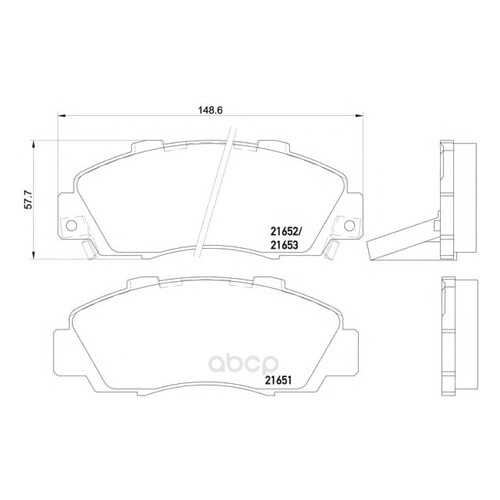 Тормозные колодки дисковые Textar 2165101