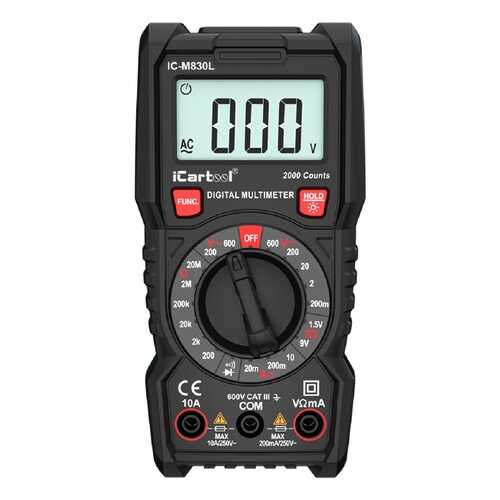 Мультиметр цифровой iCartool IC-M830L