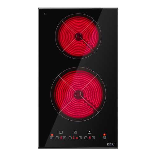 Встраиваемая варочная панель электрическая RICCI KS-T23003R Black