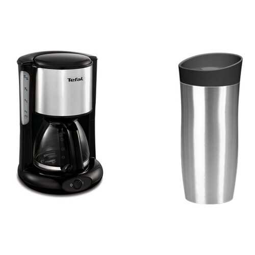 Комплект Кофеварка Tefal Confidence CM3618 1.25 л + Термокружка Tefal City Mug 0,36 л