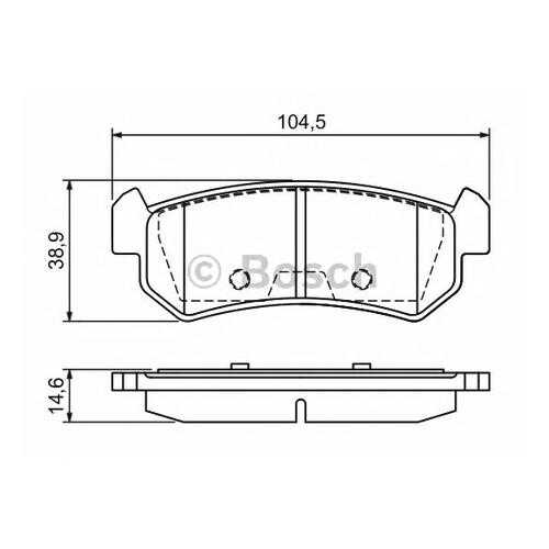Комплект тормозных колодок Bosch 0986494133
