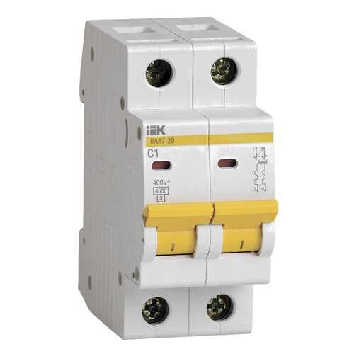 Выключатель автоматический модульный ВА 47-29, 1 А, 4,5 кА, арт. MVA20-2-001-C