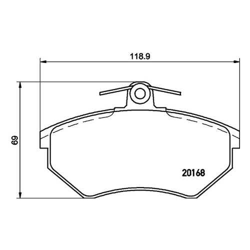 Комплект тормозных дисковых колодок MINTEX MDB1571