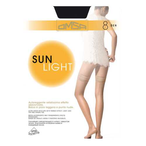 Чулки женские Omsa 186 Sun Light 8d-1 телесные M