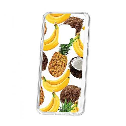 Чехол Kruche Samsung Galaxy S9 Print Тропический микс