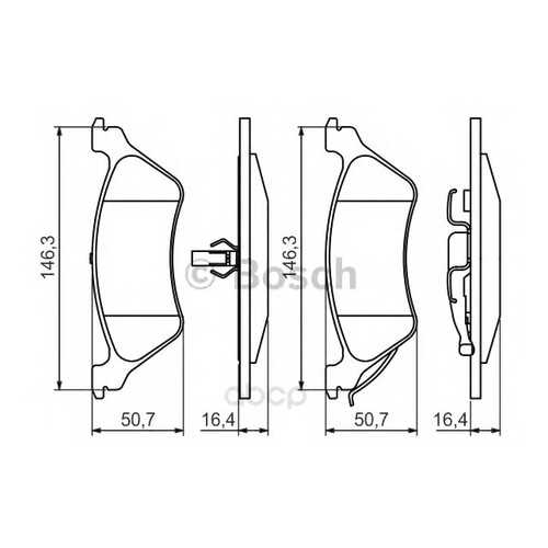 Тормозные колодки дисковые Bosch 0986424816