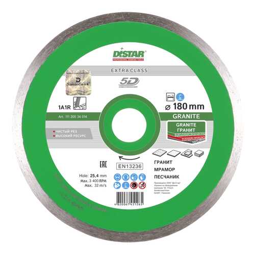 Диск отрезной алмазный DISTAR 1A1R Granite 180 х 25,4 мм